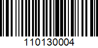 Barcode for 110130004