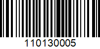 Barcode for 110130005