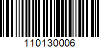 Barcode for 110130006