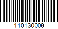 Barcode for 110130009