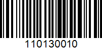 Barcode for 110130010