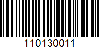 Barcode for 110130011