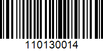 Barcode for 110130014