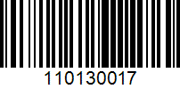 Barcode for 110130017