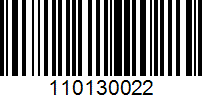 Barcode for 110130022