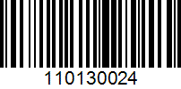 Barcode for 110130024