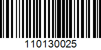 Barcode for 110130025