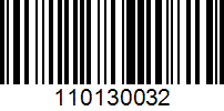 Barcode for 110130032