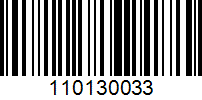 Barcode for 110130033