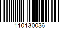 Barcode for 110130036