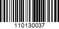 Barcode for 110130037