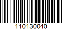Barcode for 110130040