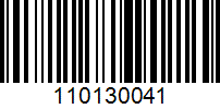 Barcode for 110130041