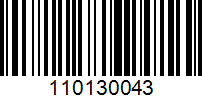 Barcode for 110130043