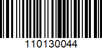 Barcode for 110130044