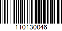 Barcode for 110130046
