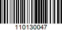 Barcode for 110130047