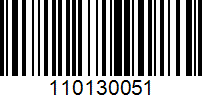Barcode for 110130051
