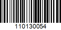 Barcode for 110130054