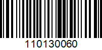 Barcode for 110130060