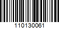 Barcode for 110130061