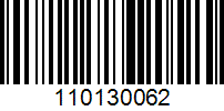 Barcode for 110130062