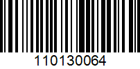Barcode for 110130064