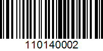 Barcode for 110140002