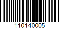 Barcode for 110140005