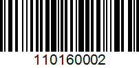 Barcode for 110160002