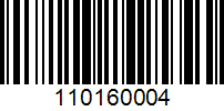 Barcode for 110160004