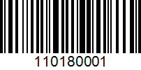 Barcode for 110180001