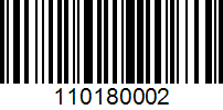 Barcode for 110180002