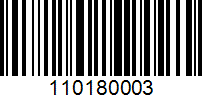 Barcode for 110180003