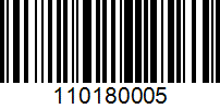 Barcode for 110180005