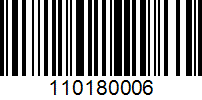 Barcode for 110180006