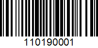 Barcode for 110190001