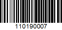 Barcode for 110190007