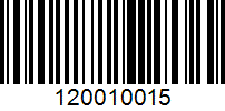 Barcode for 120010015