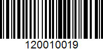 Barcode for 120010019