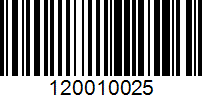 Barcode for 120010025