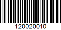 Barcode for 120020010