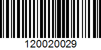 Barcode for 120020029