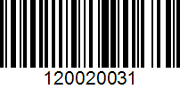 Barcode for 120020031