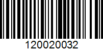 Barcode for 120020032