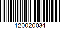 Barcode for 120020034