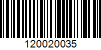 Barcode for 120020035