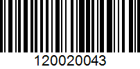 Barcode for 120020043