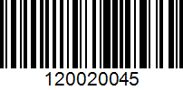 Barcode for 120020045