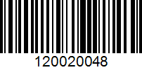 Barcode for 120020048